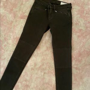 Rag and Bone olive green cargo-ish skinny pants